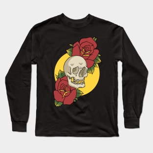 Skull and Roses Long Sleeve T-Shirt